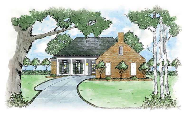 3-Bedroom, 1381 Sq Ft European Home Plan - 139-1034 - Main Exterior