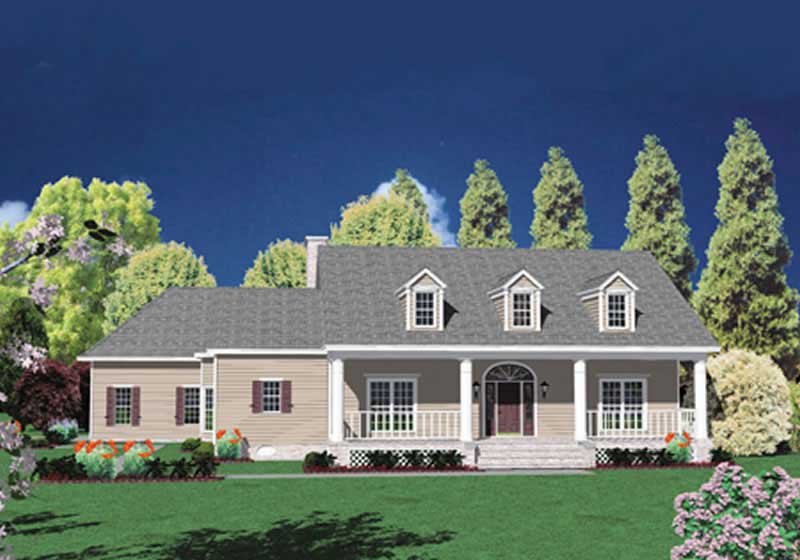 4-Bedroom, 3985 Sq Ft Country Home Plan - 139-1126 - Main Exterior