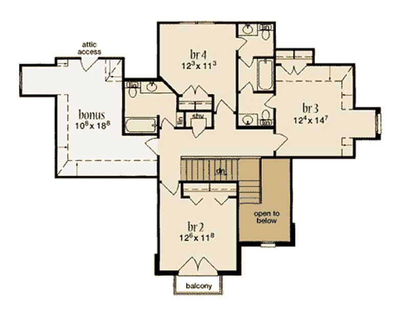 SECOND LEVEL FLOOR PLAN