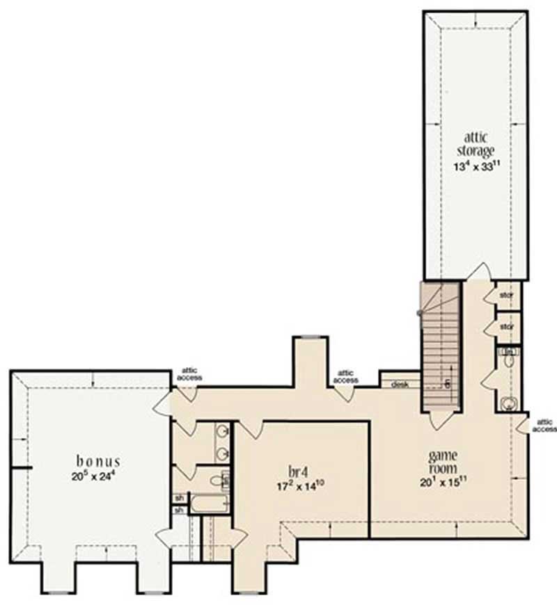 SECOND LEVEL FLOOR PLAN
