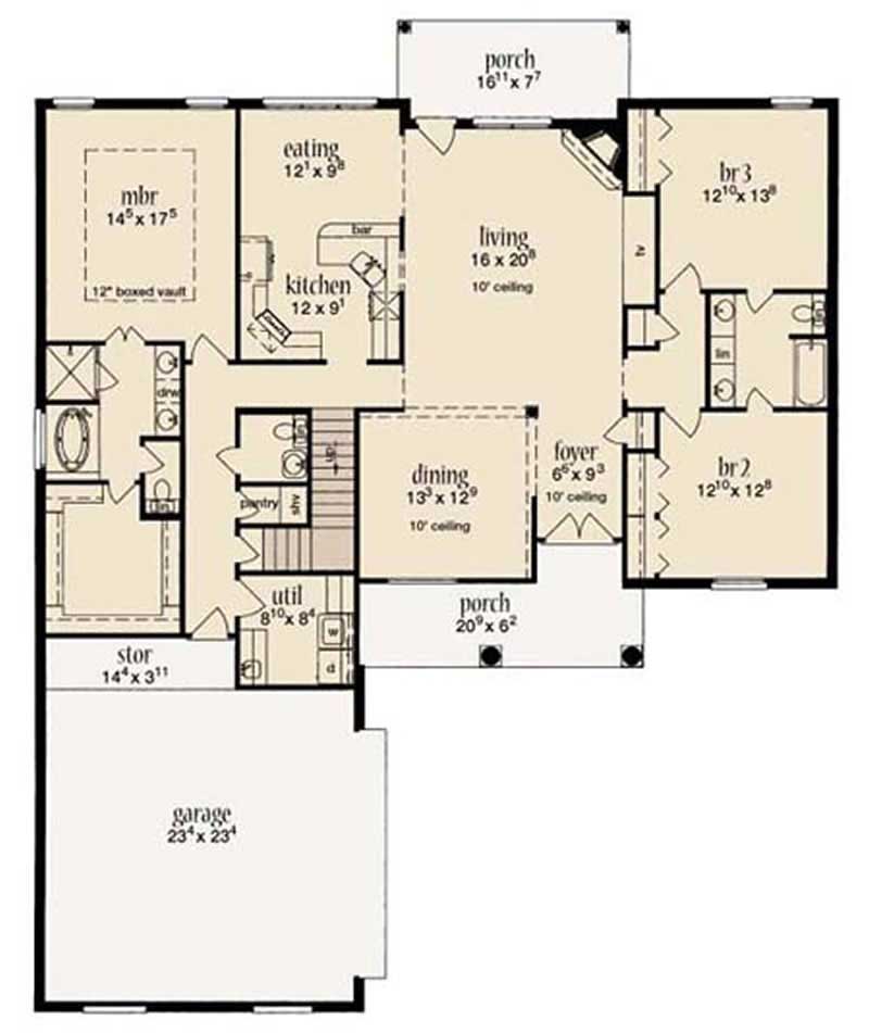 MAIN LEVEL FLOOR PLAN