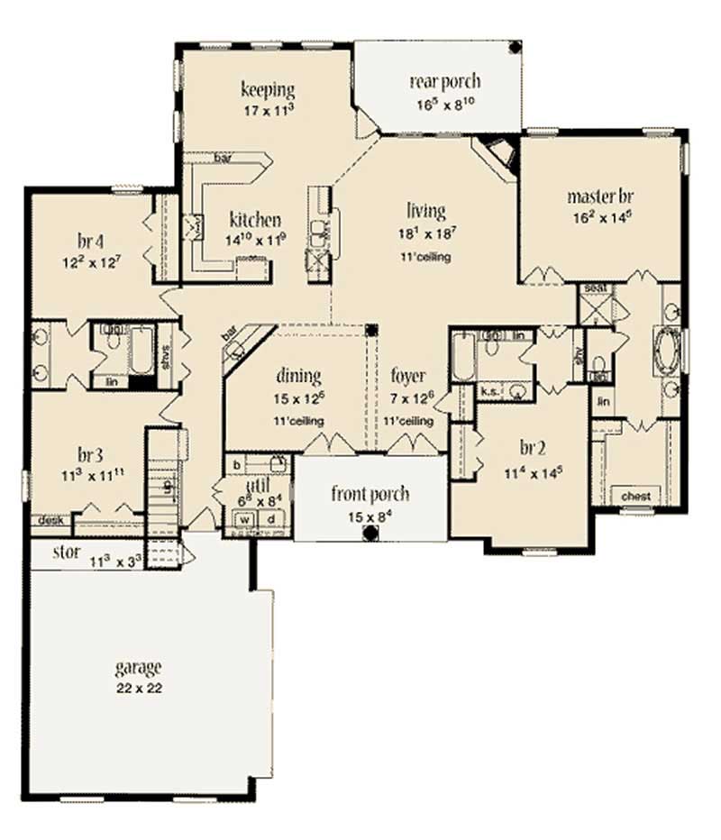 MAIN LEVEL FLOOR PLAN