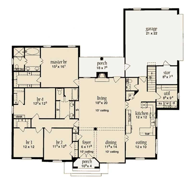 MAIN LEVEL FLOOR PLAN