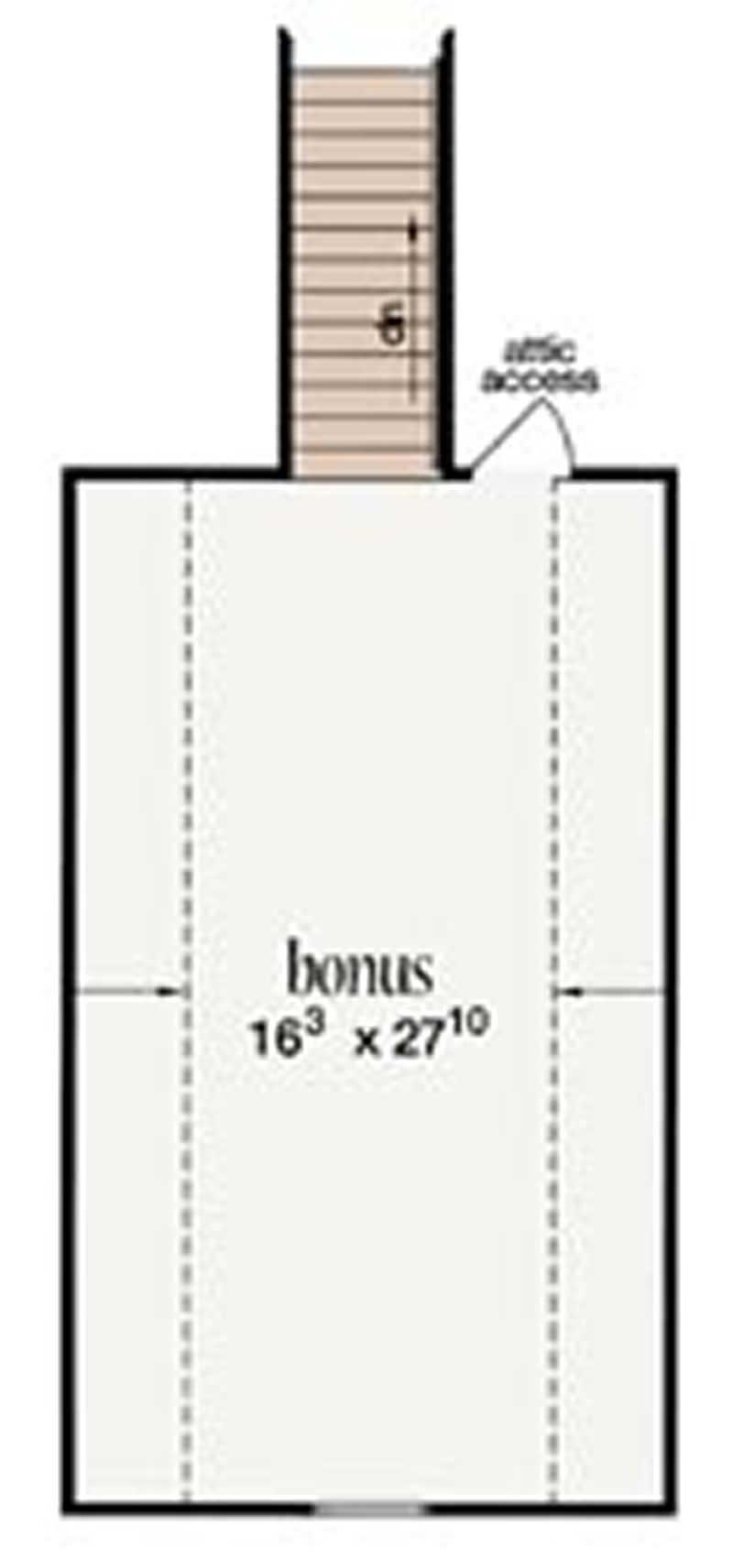 Floor Plan Bonus Room