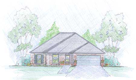 3-Bedroom, 1487 Sq Ft European Home Plan - 139-1223 - Main Exterior