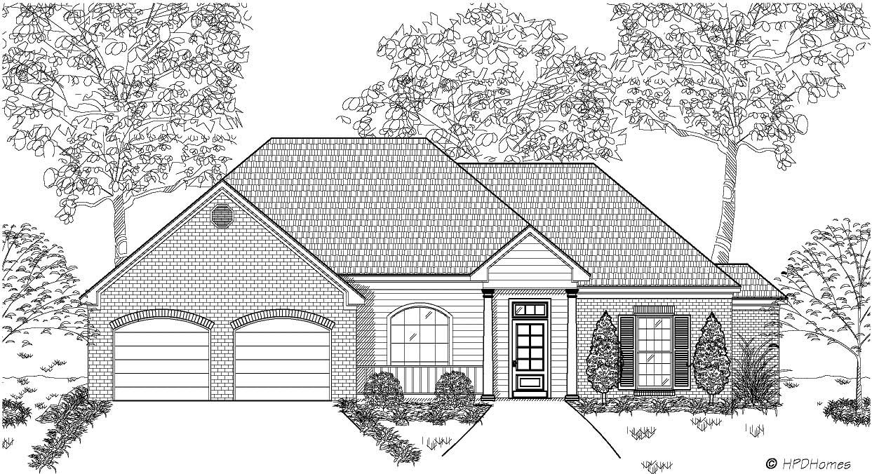 3-Bedroom, 1498 Sq Ft European House Plan - 140-1002 - Front Exterior