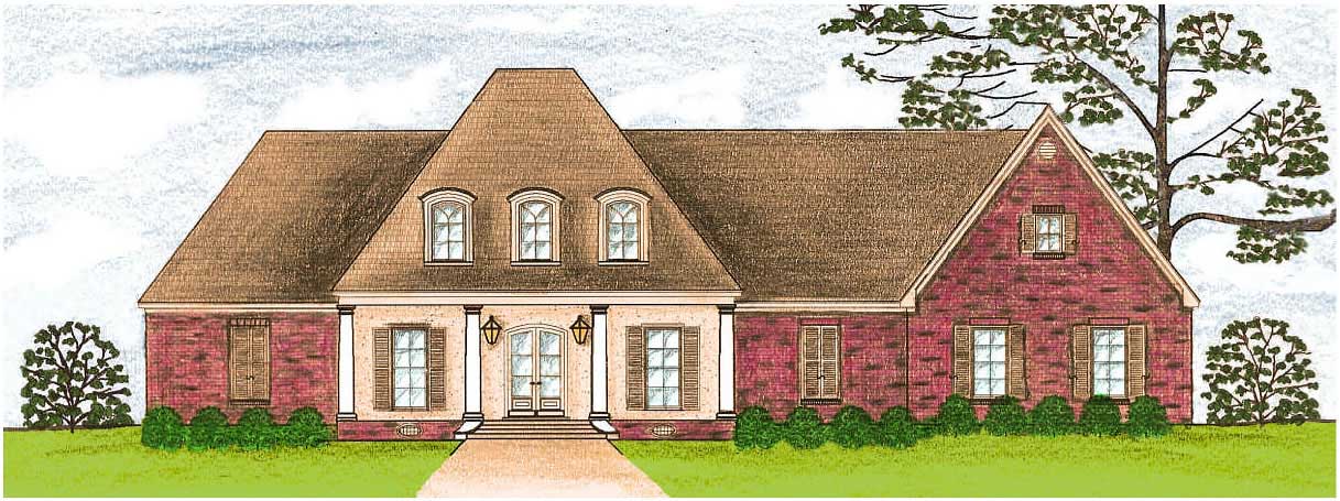 5-Bedroom, 3574 Sq Ft European House Plan - 140-1015 - Front Exterior