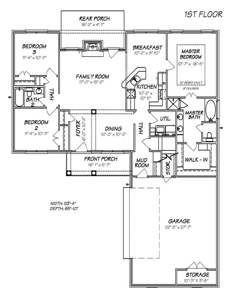 Floor Plan First Story