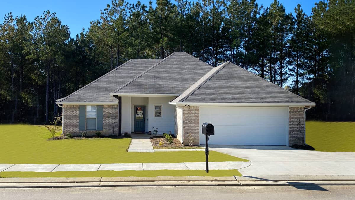 4-Bedroom, 1632 Sq Ft Ranch Home Plan - 140-1122 - Main Exterior