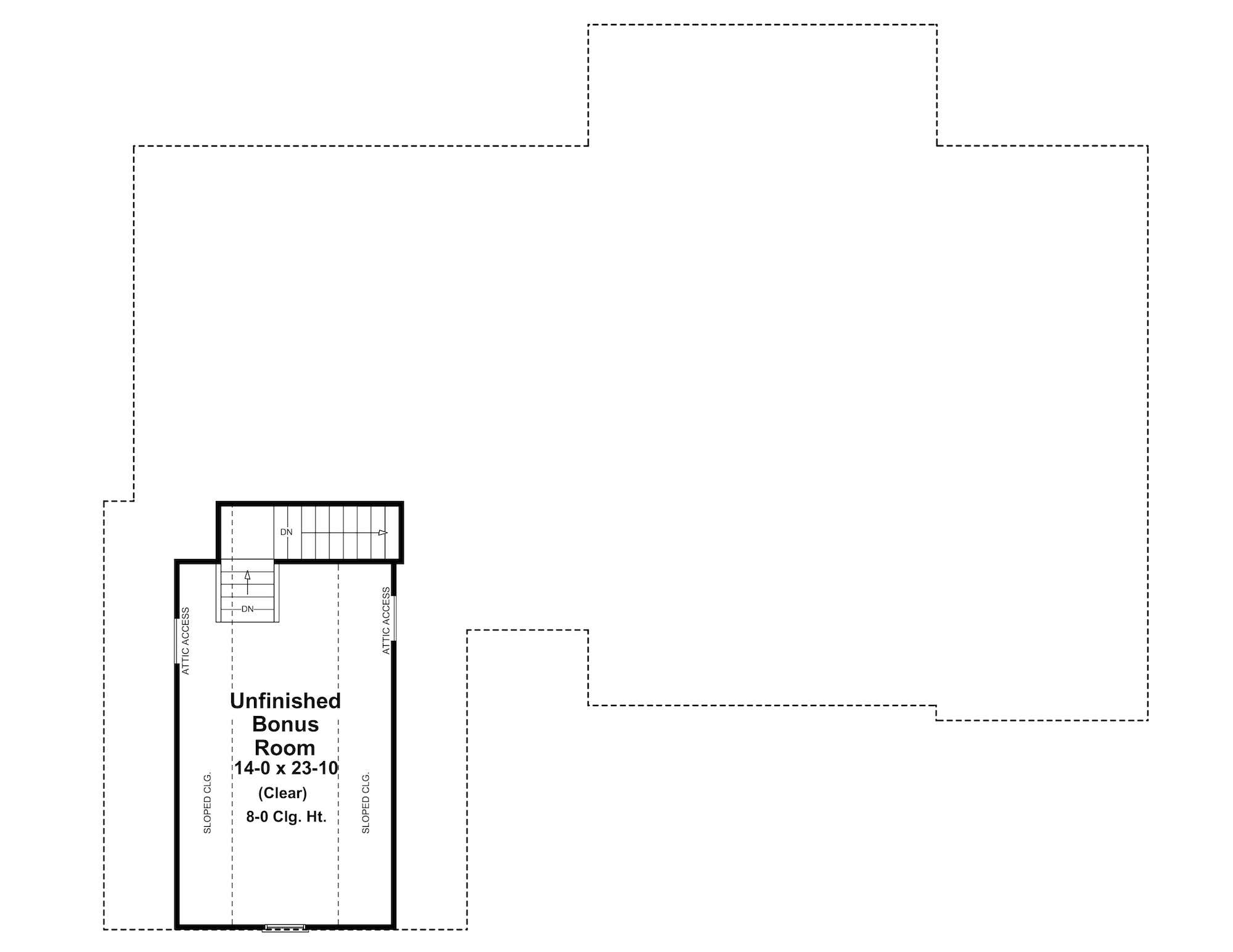 Floor Plan Bonus Room