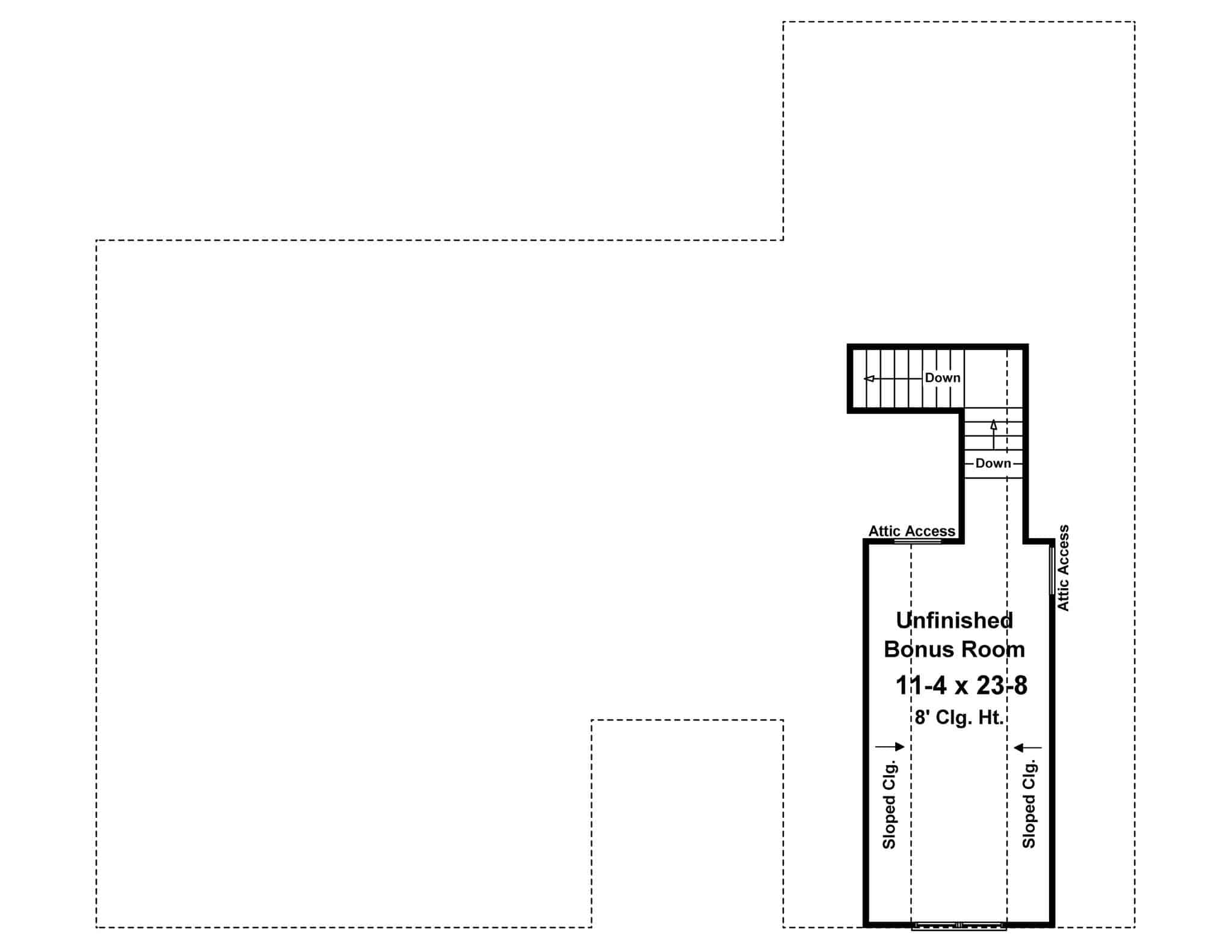 Floor Plan Bonus Room