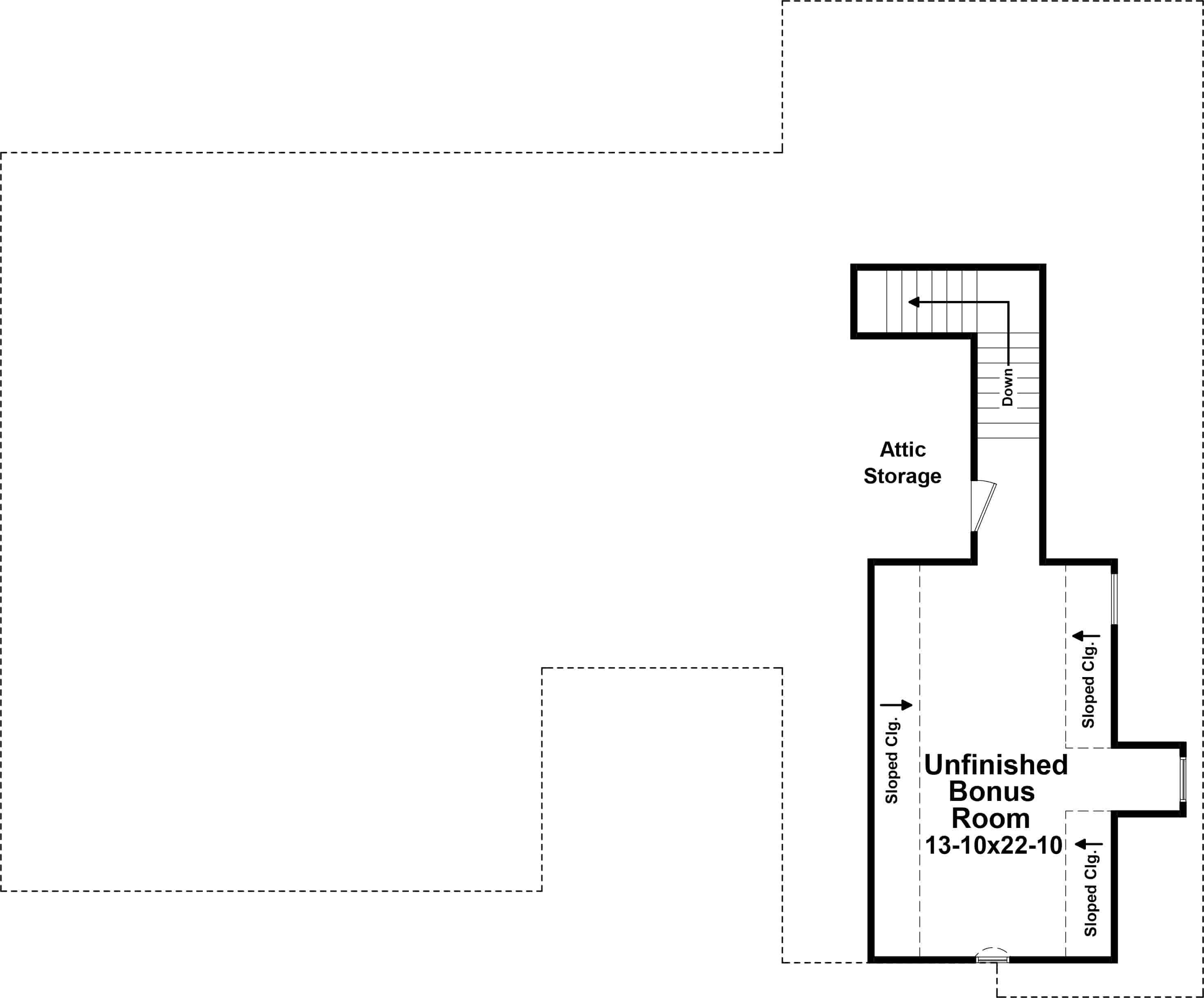 Floor Plan Bonus Room
