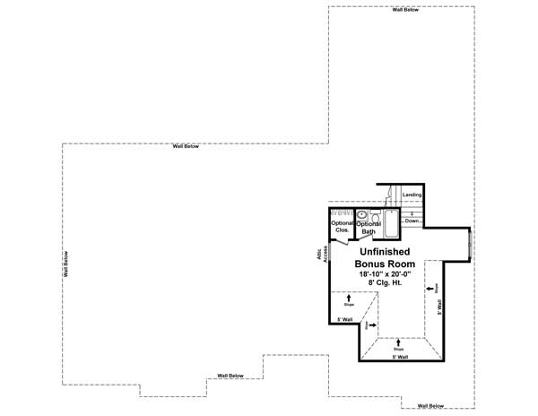 Floor Plan Bonus Room