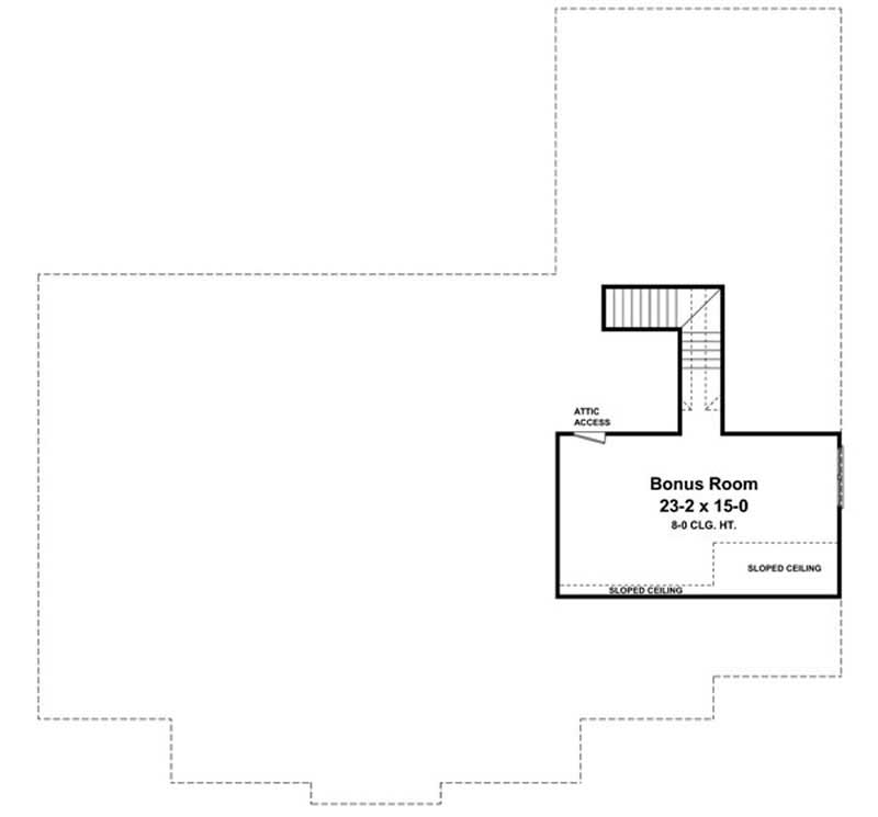 Floor Plan Bonus Room