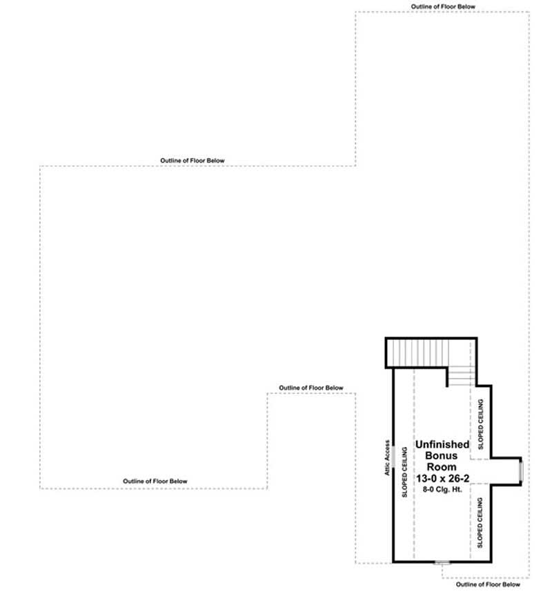 Floor Plan Bonus Room