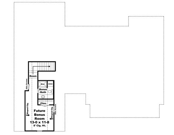 Floor Plan Bonus Room