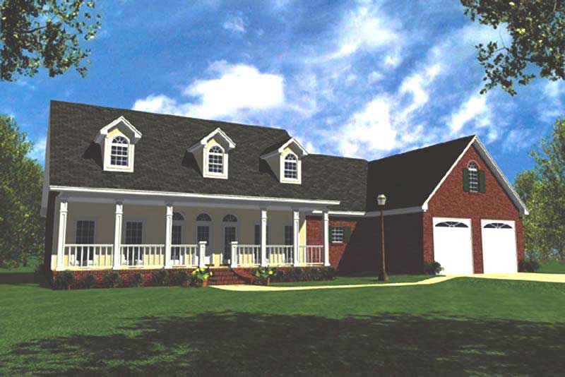 3-Bedroom, 2138 Sq Ft Ranch Home Plan - 141-1100 - Main Exterior