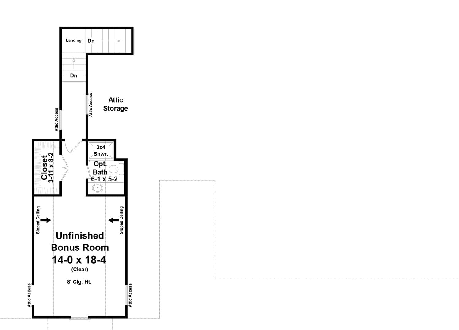 Floor Plan Bonus Room