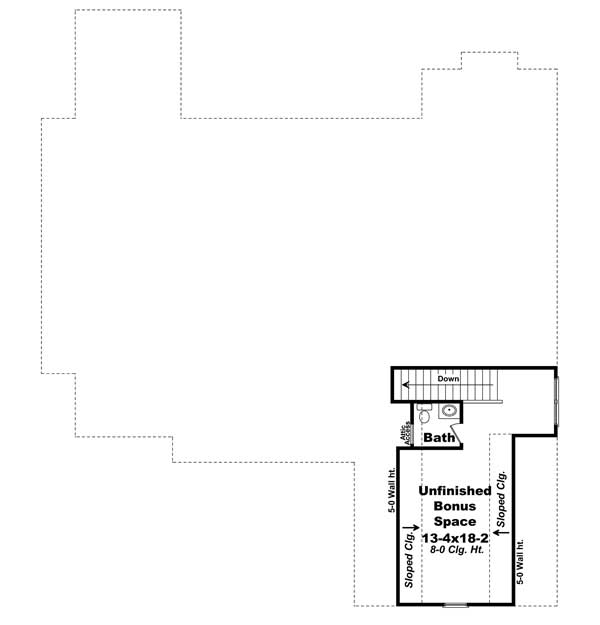 Floor Plan Bonus Room