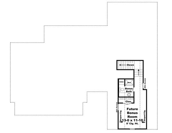Floor Plan Bonus Room
