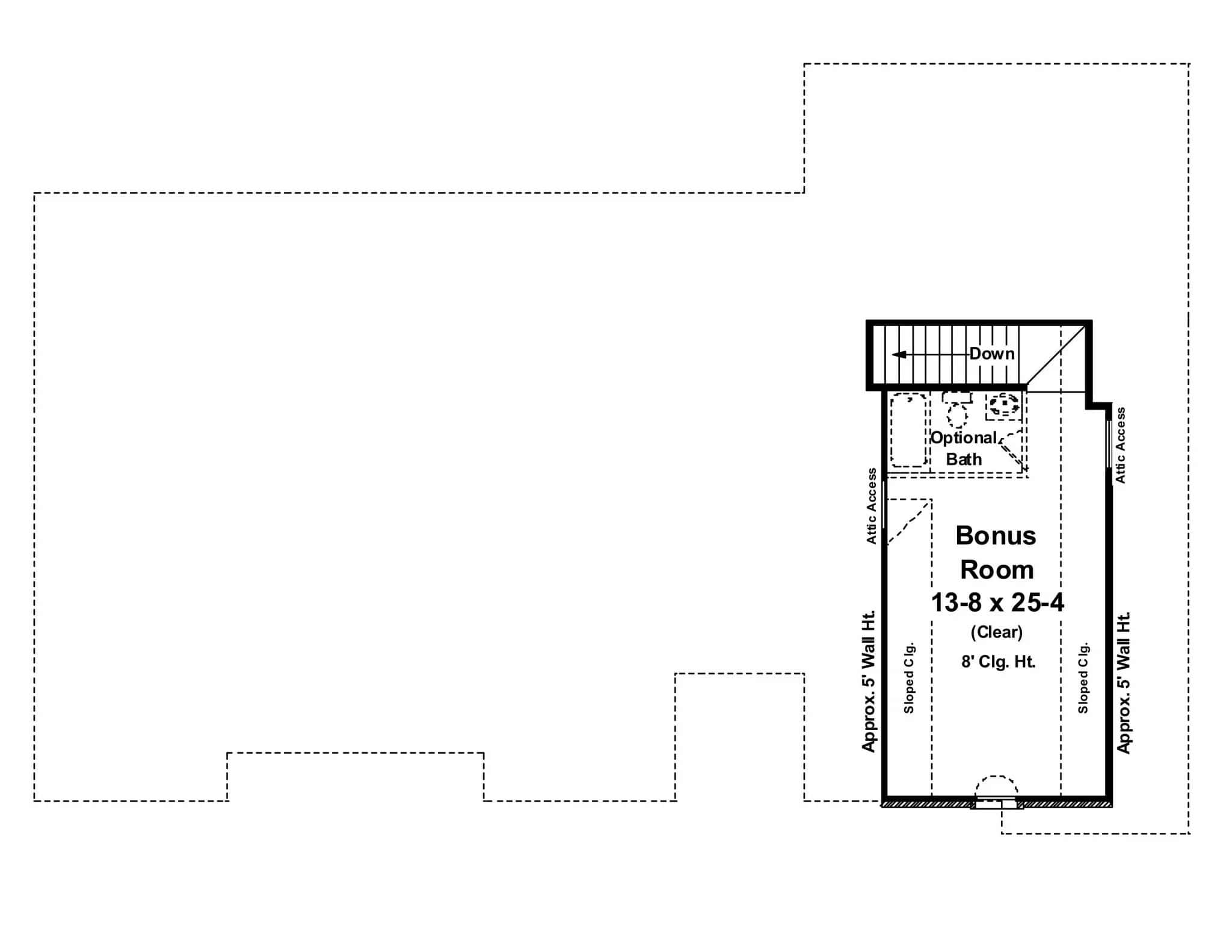 Floor Plan Bonus Room