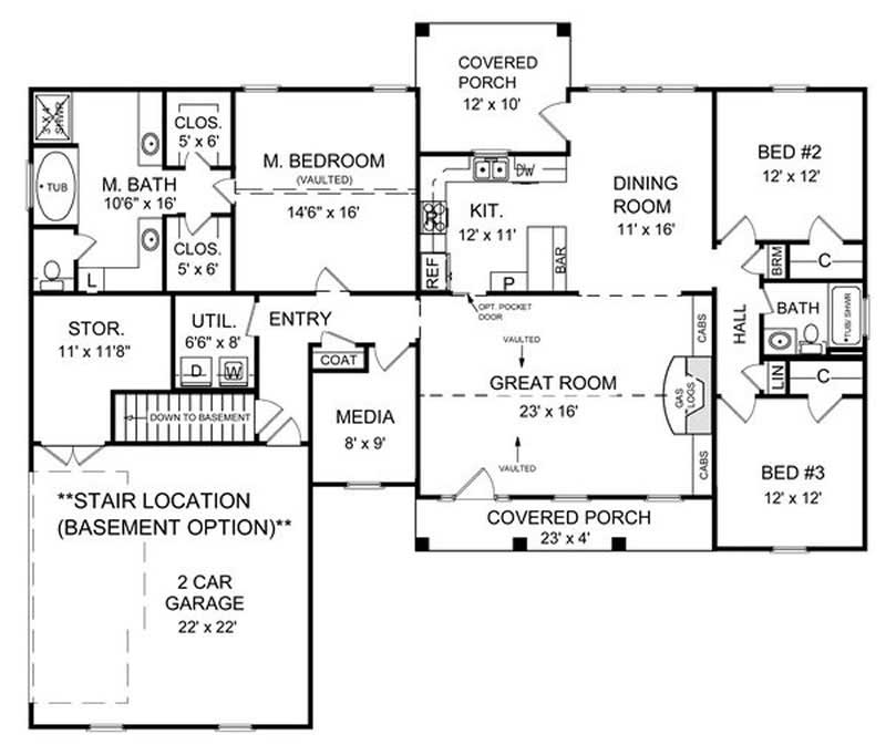 Basement Option Stair Location