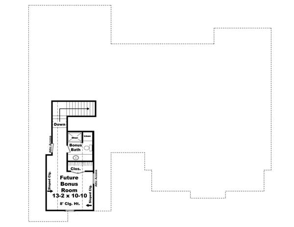 Floor Plan Bonus Room