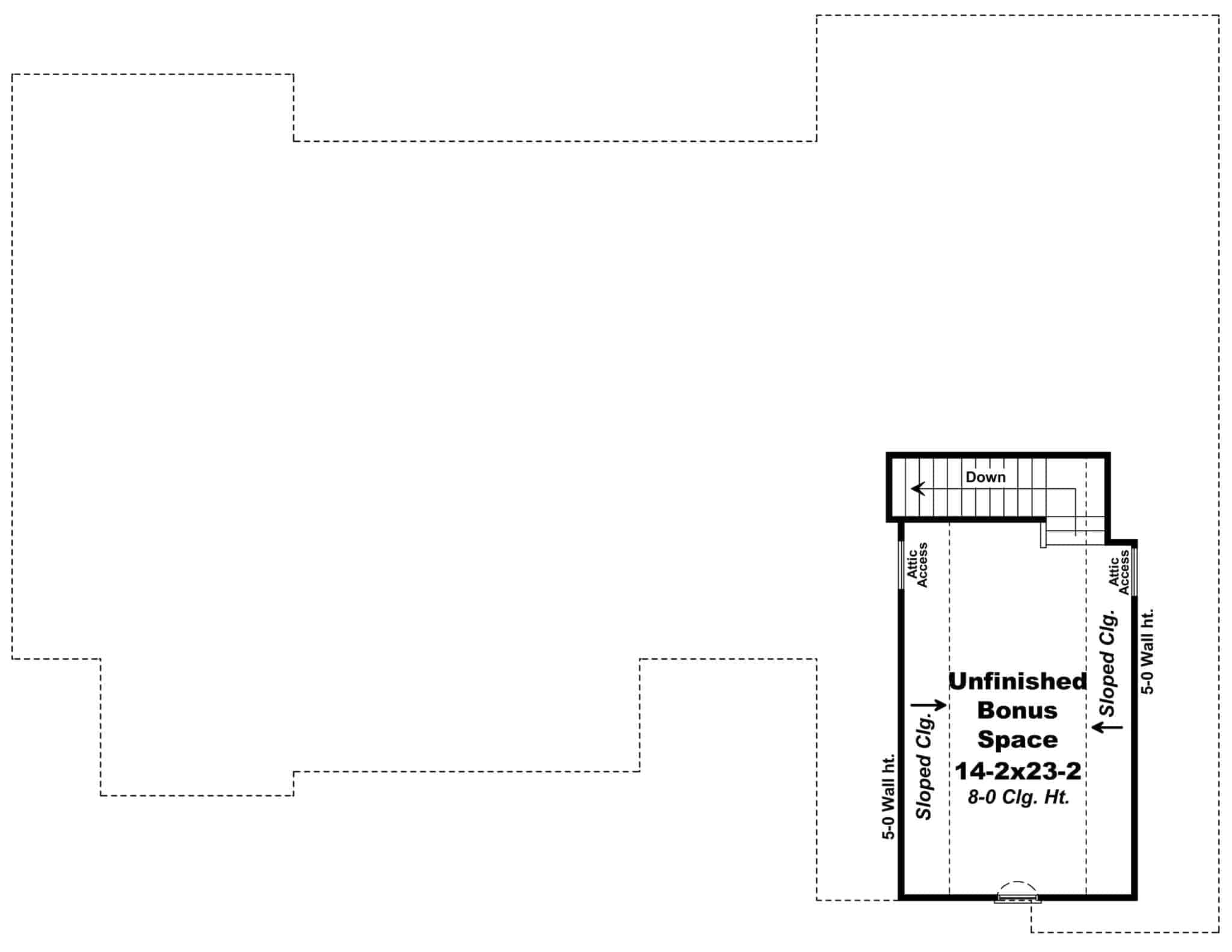 Floor Plan Bonus Room
