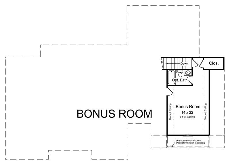 Floor Plan Bonus Room
