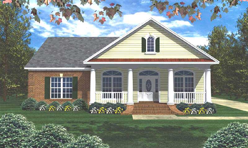 3-Bedroom, 2000 Sq Ft Ranch Home Plan - 141-1160 - Main Exterior