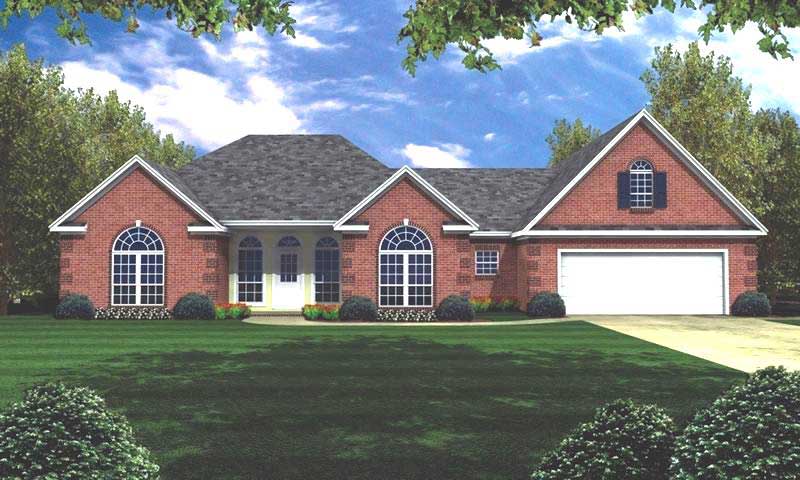 3-Bedroom, 2252 Sq Ft Ranch Home Plan - 141-1167 - Main Exterior