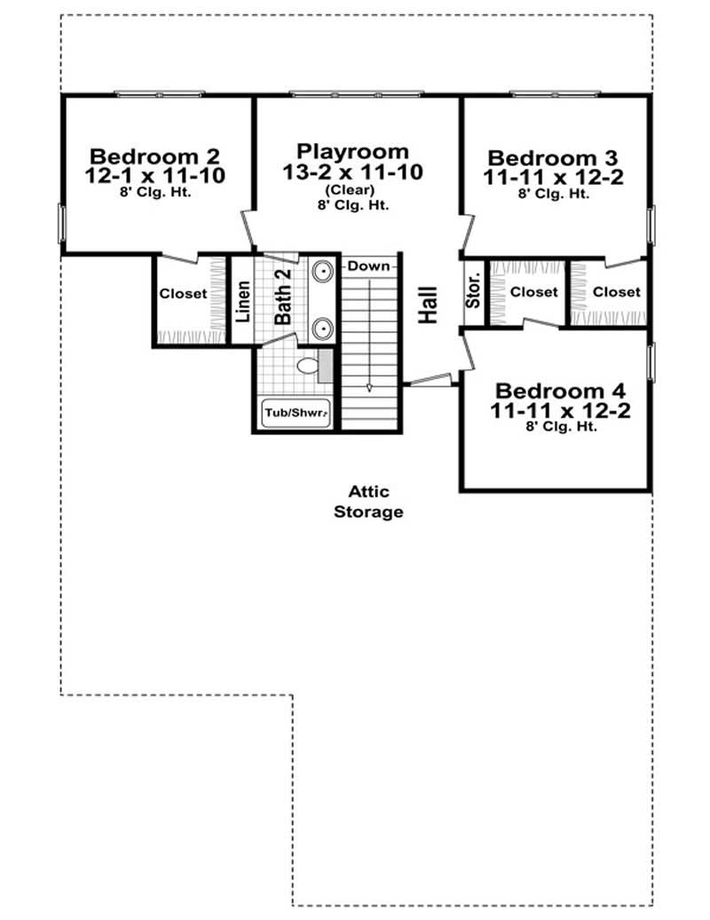 SECOND LEVEL FLOOR PLAN