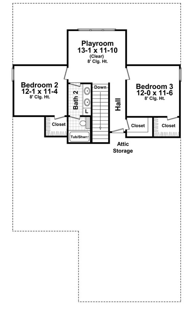 SECOND LEVEL FLOOR PLAN