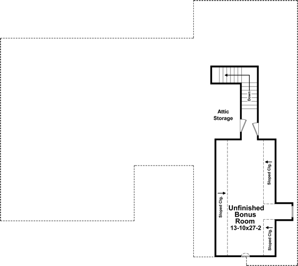 Floor Plan Bonus Room