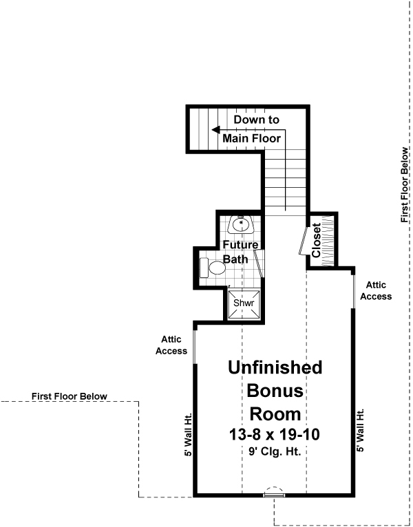 Floor Plan Bonus Room