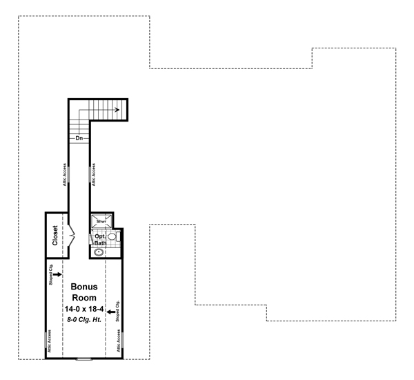 Floor Plan Bonus Room