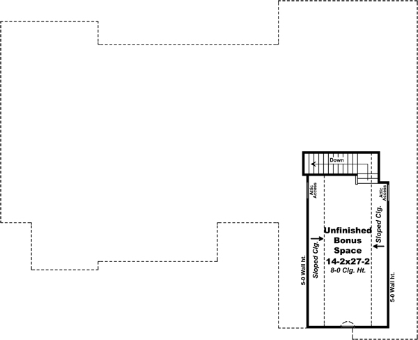 Floor Plan Bonus Room