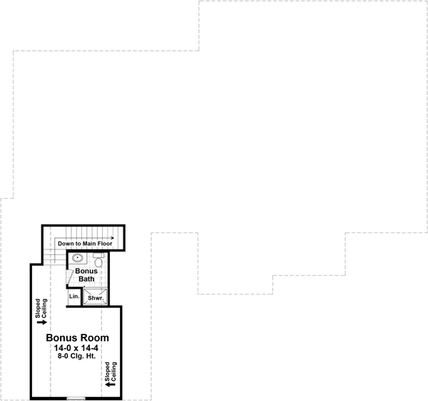 Floor Plan Bonus Room