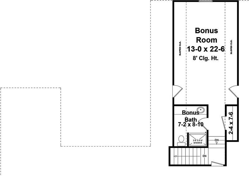 Floor Plan Bonus Room