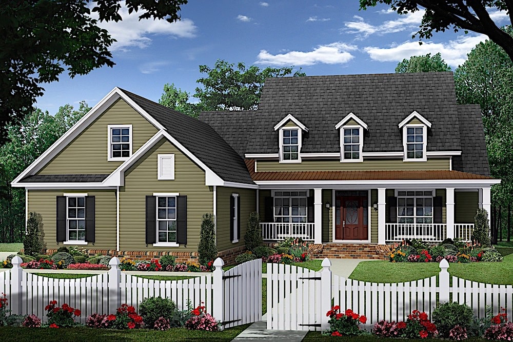3-Bedroom, 2501 Sq Ft Farmhouse - Plan #141-1315 - Front Exterior