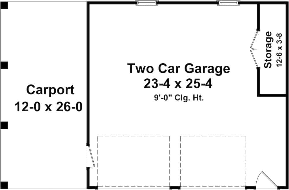 Floor Plan Garage