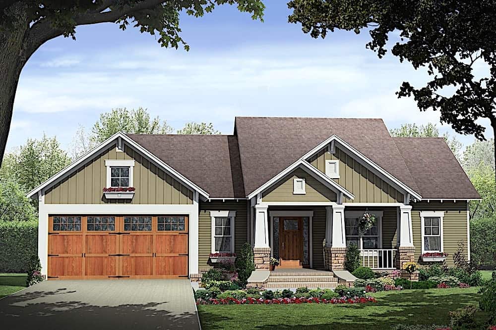 3-Bedroom, 1800 Sq Ft Ranch Home - Plan #141-1318 - Main Exterior