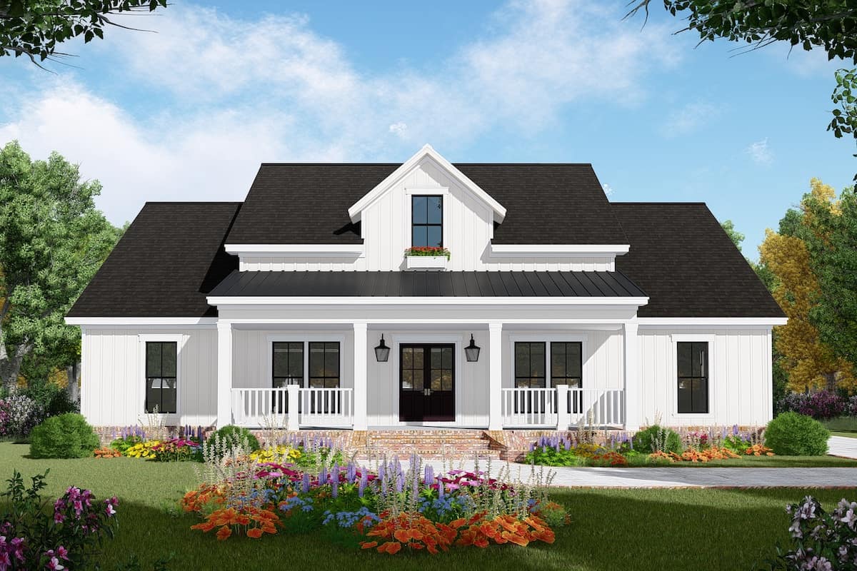 3-Bedroom, 1817 Sq Ft Ranch Home - Plan #141-1320 - Main Exterior