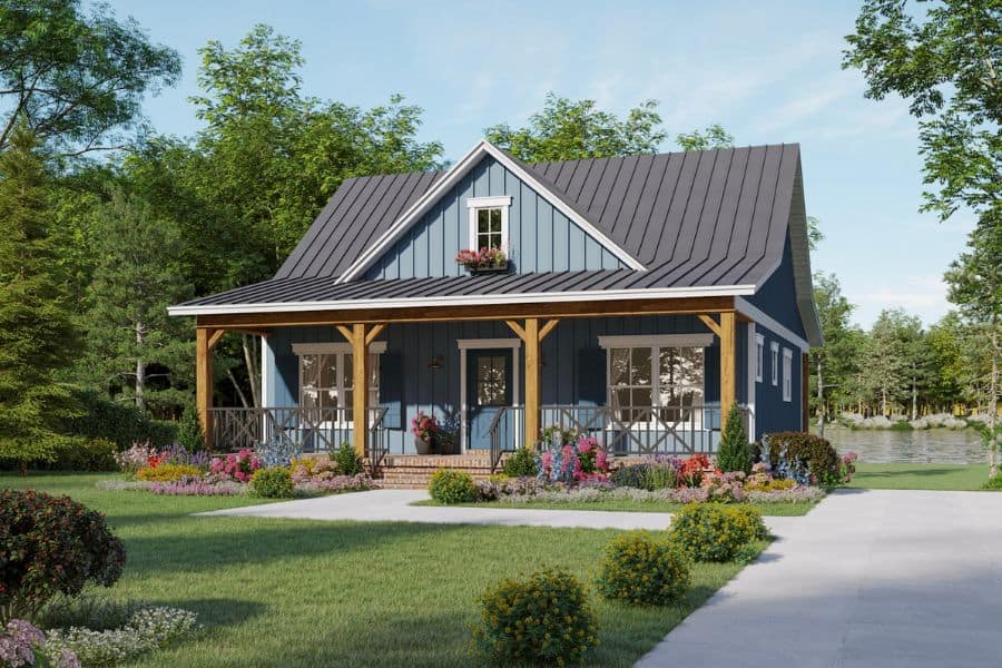 Country House Plan - 2 Bedrms, 2 Baths - 1020 Sq Ft - #141-1345