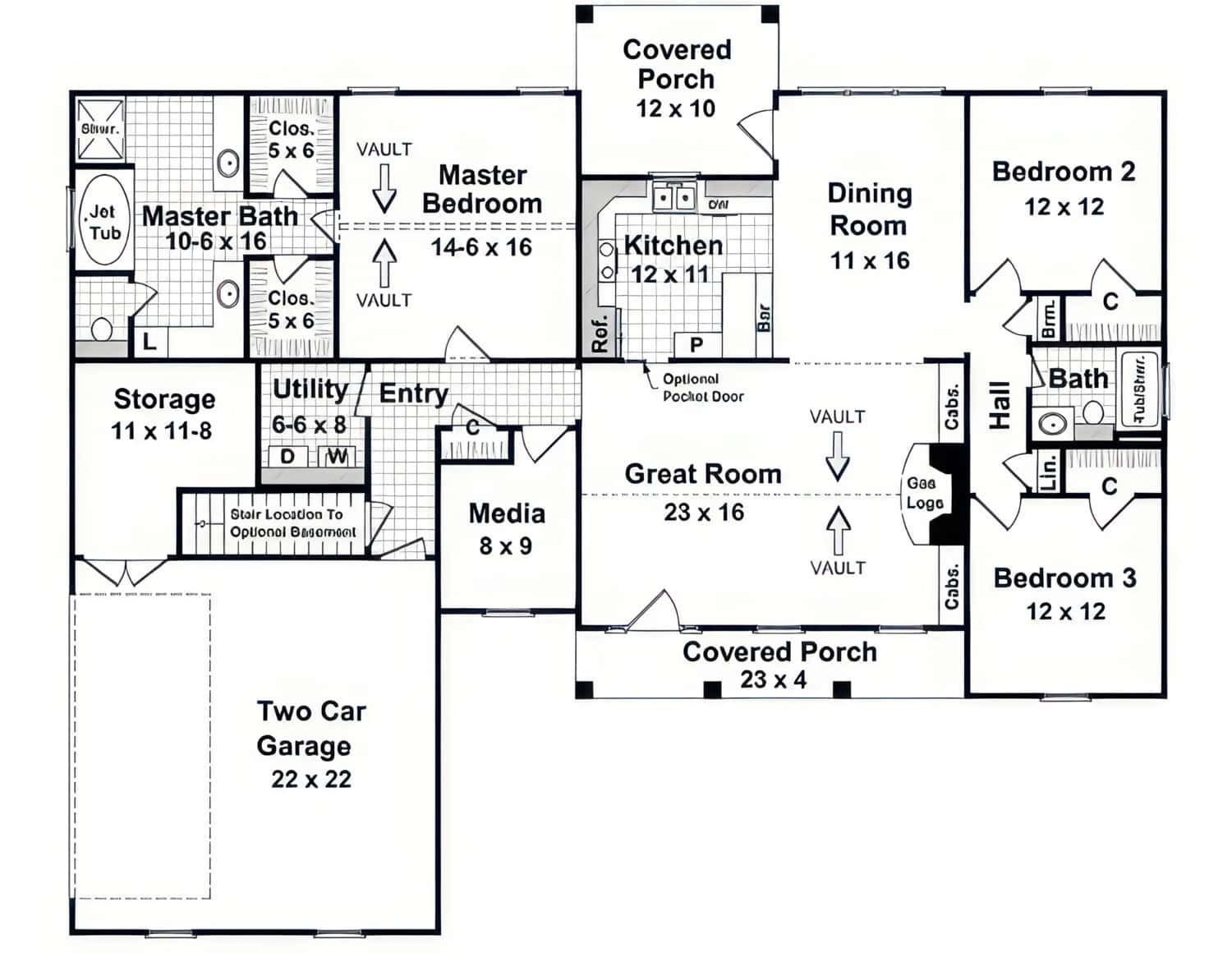 Basement Option Stair Location