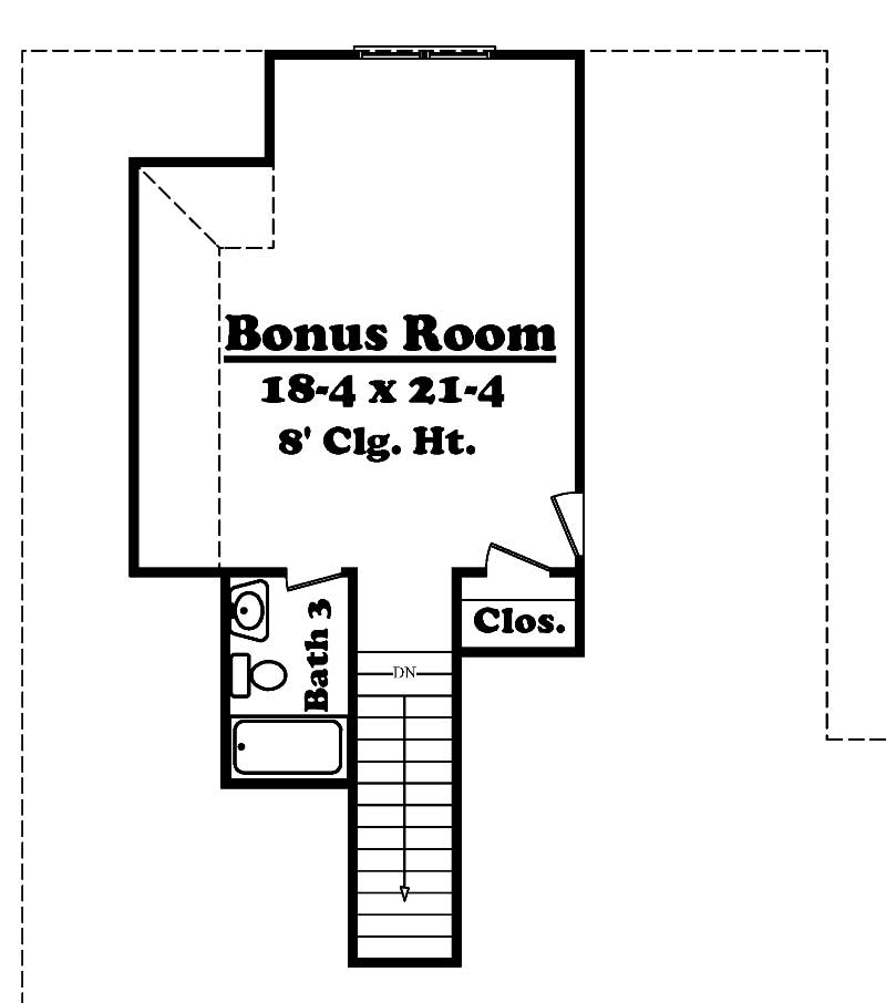Floor Plan Bonus Room