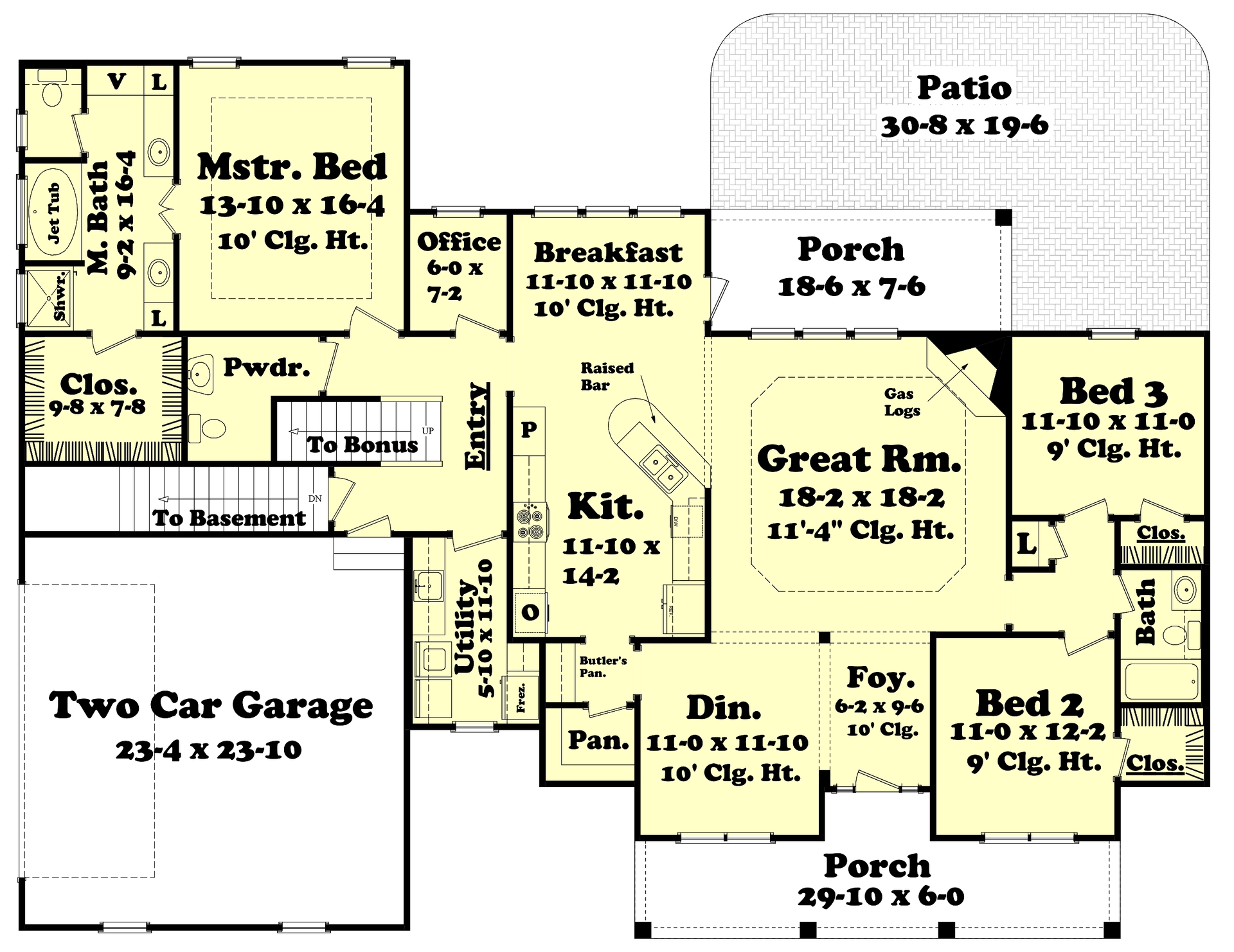 Basement Option Stair Location
