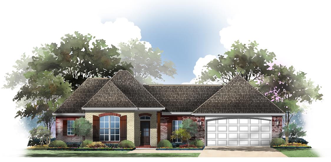 3-Bedroom, 1500 Sq Ft Acadian Home - Plan #142-1056 - Main Exterior