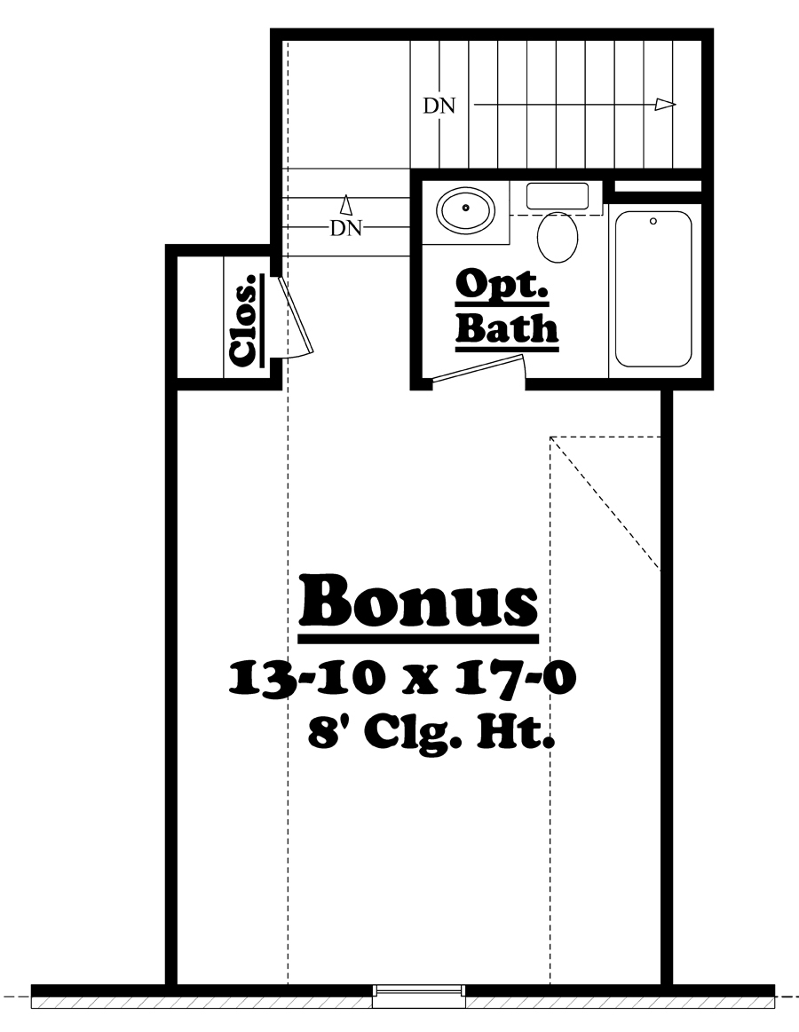 Floor Plan Bonus Room