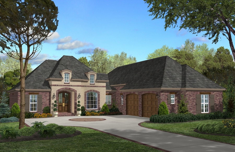 3-Bedroom, 2200 Sq Ft Acadian Home  - Plan #142-1097 - Main Exterior